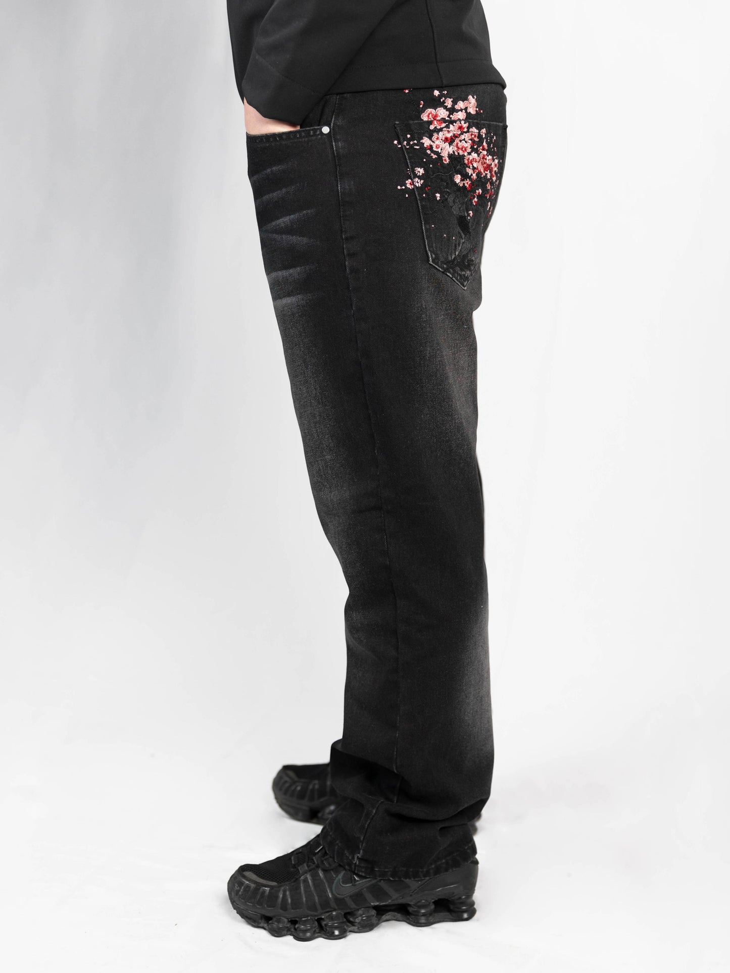 F.O.Y Cherry Blossom Jeans Men