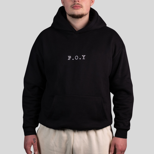 Focus on yourself Hoodie Schwarz