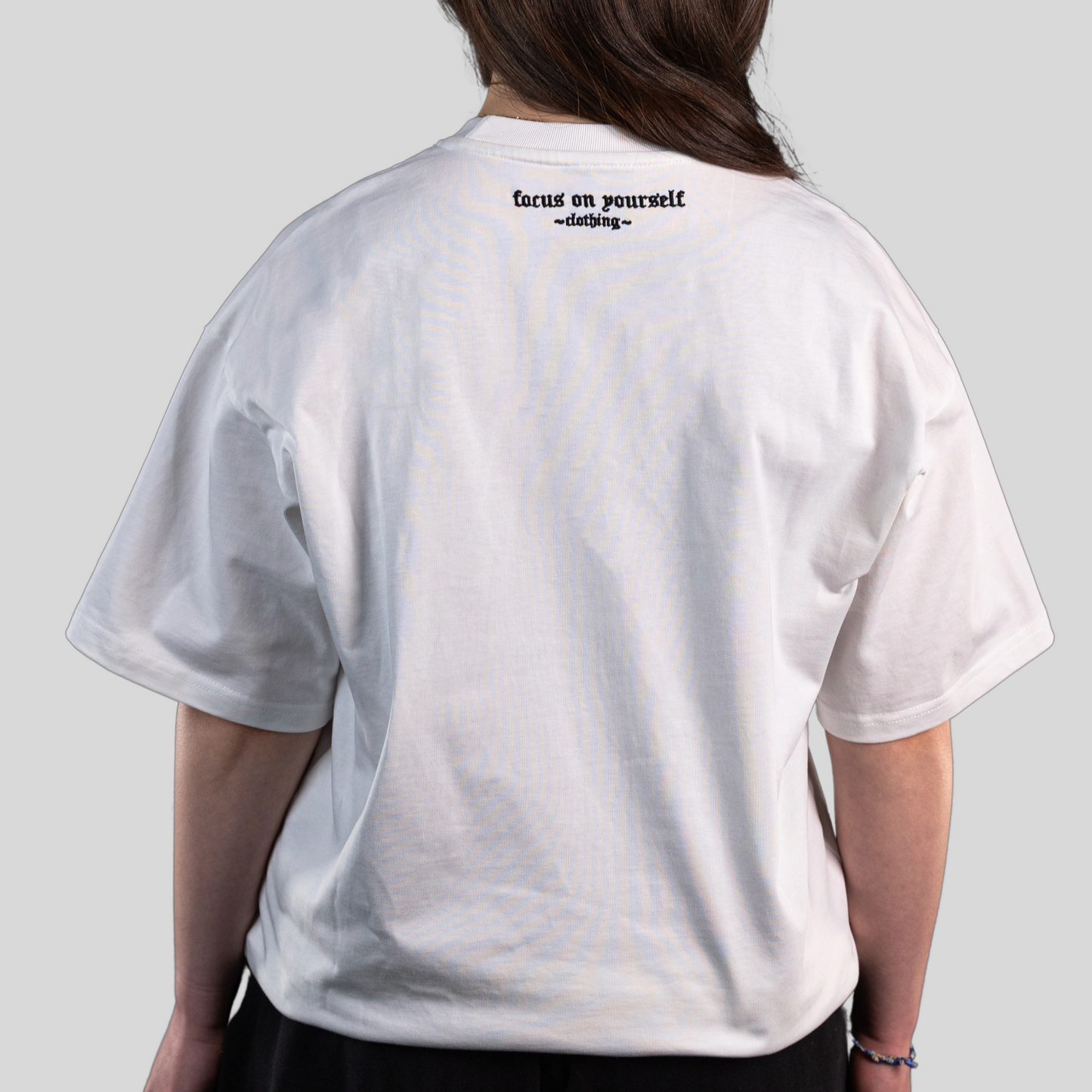 Focus on yourself Basic T-Shirt Weiß